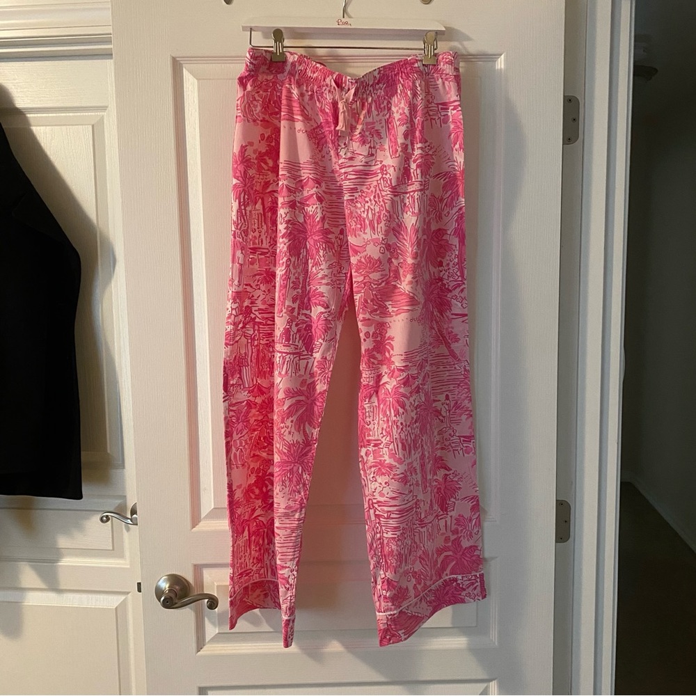 Lilly Pulitzer Cotton Pajamas Pants size Large